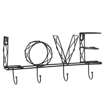 

Storage Hallway Hanging Bedroom Home Entryway Organizer Office Easy Install DIY Wall Mounted Letter Decorative Solid Key Holder