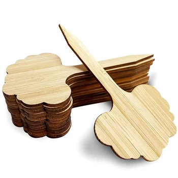 

60 Pieces of Woody Plant Labels, Tree-Shaped Plant Labels, Garden Labels for Seeds, Potted Herbs, Flowers and Vegetables