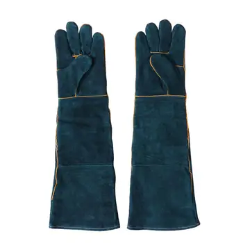 

2Pc Pet Grooming Glove Durable Cattlehide Portative Non-toxic Pet Hair Remover for Pet Clinic Salon Home