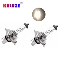 2Pcs H4 Automobile Bulb 3500K Clear Headlamp 12V 60/55W P43t High And Low Light Quartz Car Light 1