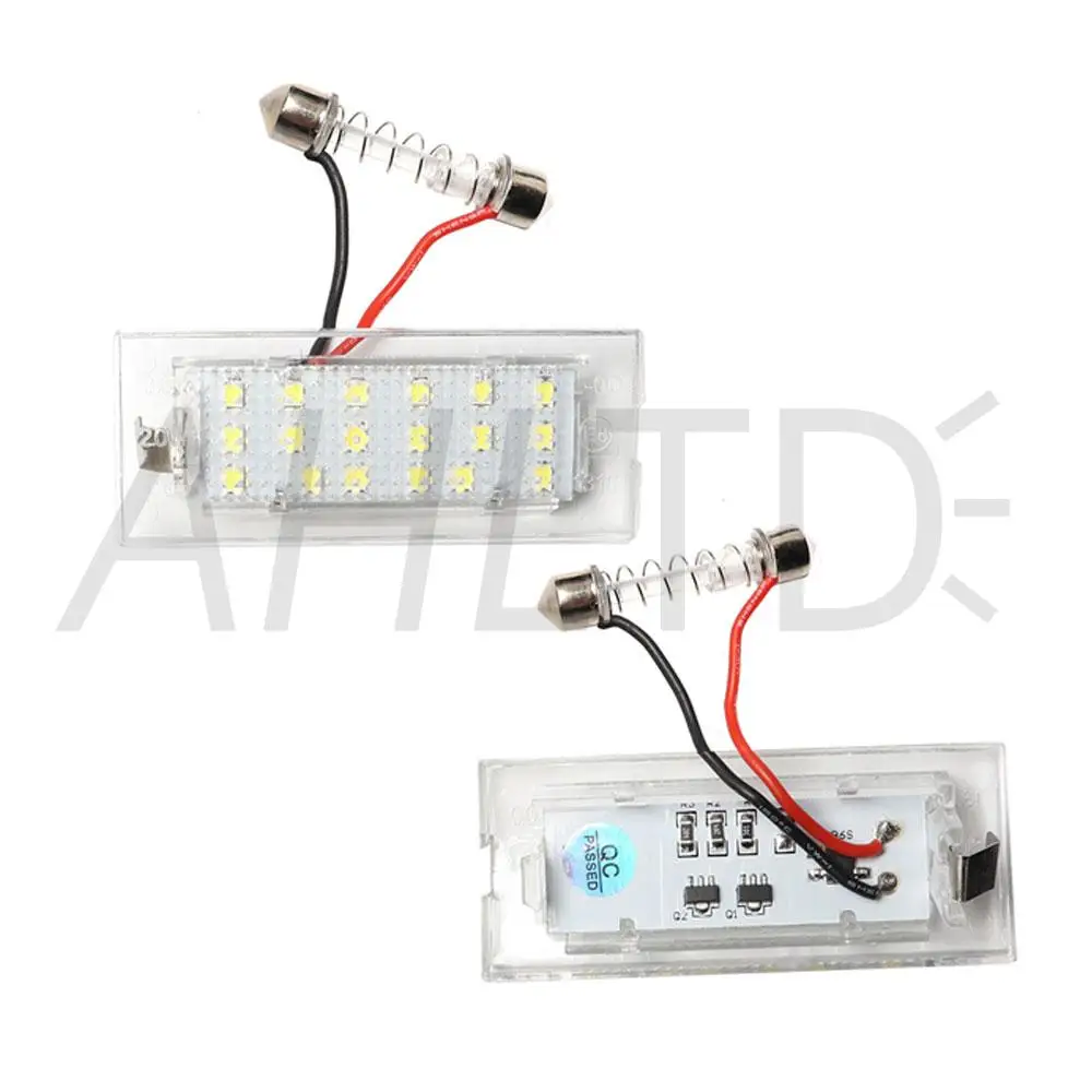 2 шт. автомобиля светодиодный номерной знак светильник для BMW E53 X5 1999-2003 E83 X3 03-10 NJ88 высокая яркость 18 светодиодный s 6000K 3528smd 12V светодиодные лампы