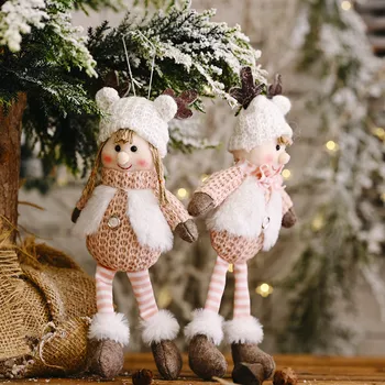 

Christmas Decoration Pendant Cute Antler Bell Doll Pendant Hanging Party Home Decorations Boys and Girls Doll Ornaments kerst