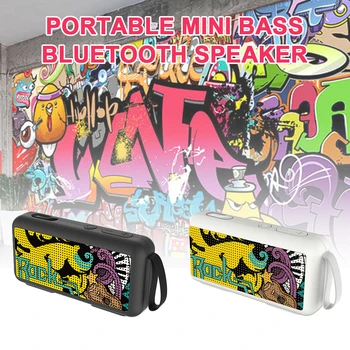 

Portable Bluetooth 5.0 Speaker Wireless Loudspeaker Sound System Stereo Music Surround Outdoor Speaker Supports Radio TF-Card