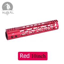 Тактический Черный Красный Handguard гель бластер M-LOK10 12 15 дюймов Тонкий свободный поплавок Handguard Пикатинни кронштейн для AEG
