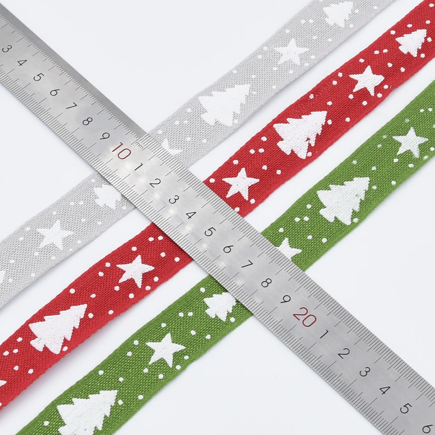25 мм елочные рождественские ленты для свадьбы X-mas вечерние украшения для праздников DIY Ручная работа бант ремесло открытка подарки упаковочные принадлежности