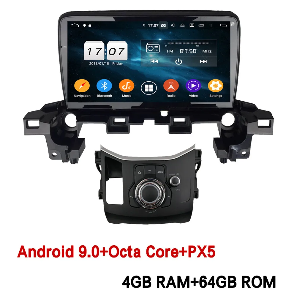 4GB RAM x 64GB ROM Klyde " ips 4G wifi Android 9,0 Восьмиядерный 4 Гб ОЗУ 64 Гб ПЗУ DSP BT автомобильный DVD мультимедийный плеер радио для Mazda CX-5 - Цвет: 4GB RAM x 64GB ROM