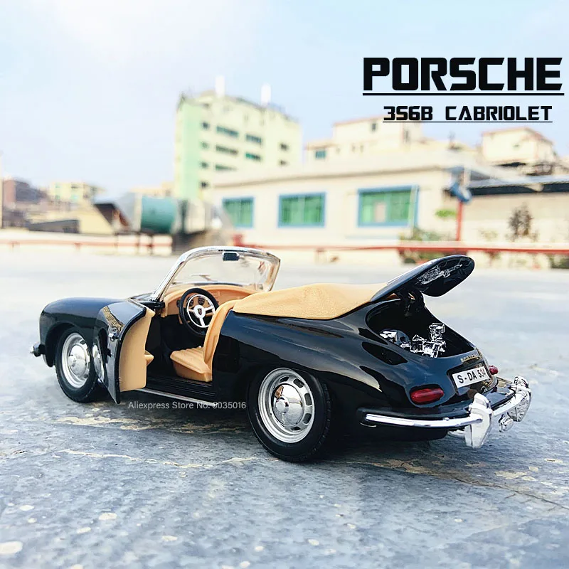 ブラーゴ-ポルシェ1961/356b,1:24合金車モデル,シミュレーション,工芸
