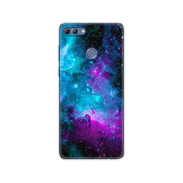 Huawei P Smart 2018  phone case protective 7S soft tpu silicone back cover 360 full protection printed transparent coating