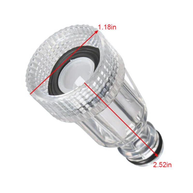 

Высококачественное соединение фильтра для воды Насадка 2 шт. высокое давление пластиковый прозрачный для Karcher K2 K7 для дома Diy Инструменты