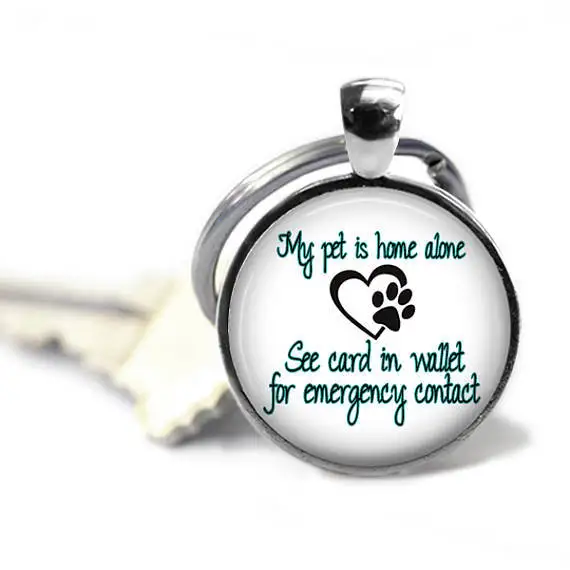 

New Products Pet Key Chain Time Stone Metal Keychains Key Ring Creative Small Gifts