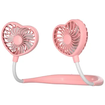 

Mini USB Portable Fan Neck Fan Ventilator Small Desk Fans Air Cooler Conditioner Pink