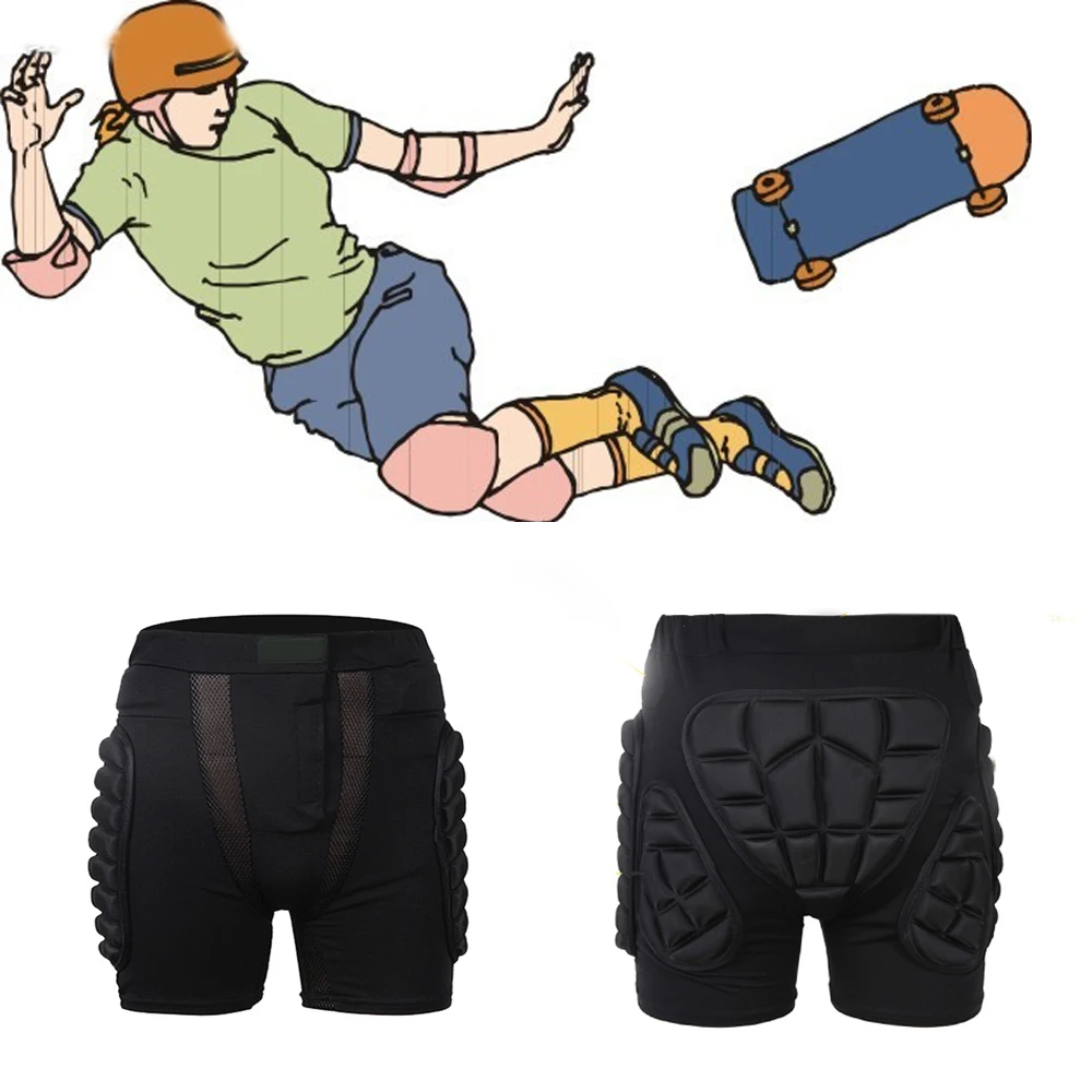 

Outdoor Sports Skiing Skating Snowboarding Shorts Hip Protective Bottom Padded For Ski & Roller Skate & Snowboard Hip Protection