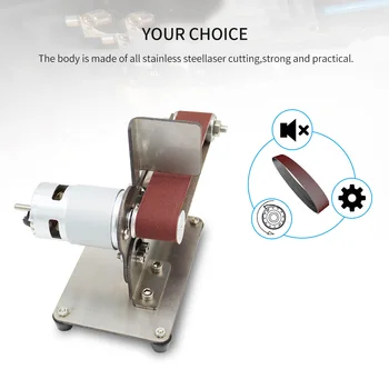 

High Quality Multi-function Folding Belt Sander Mini Electric Grinder Small Grinding Wheel Sand Belt Machine