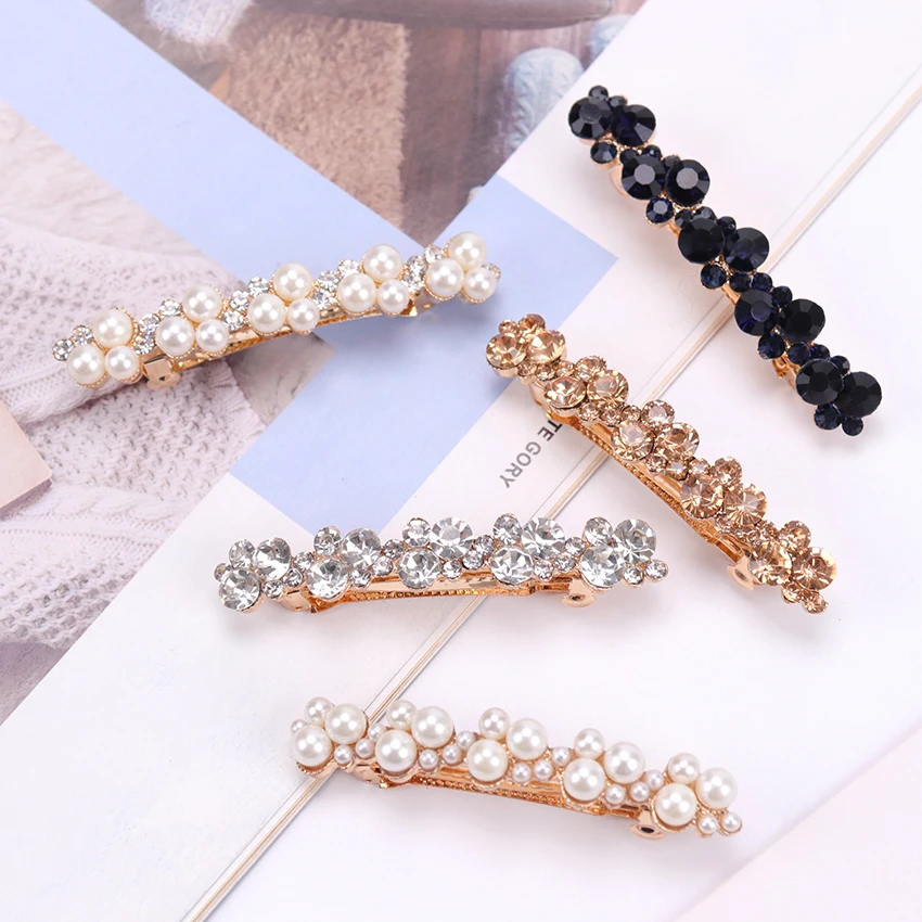 

1PC Korean Fashion Headwear Barrettes Hair Accessories Hairpins for Women Lady Girls hinestone Hair Clips
