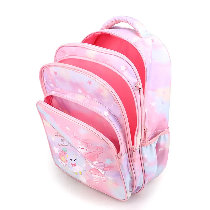 Cute Cat Kids School Bags for Girls Princess Backpack Large Capacity Waterproof Primary Student Backpacks Girl Gift Mochilas 5