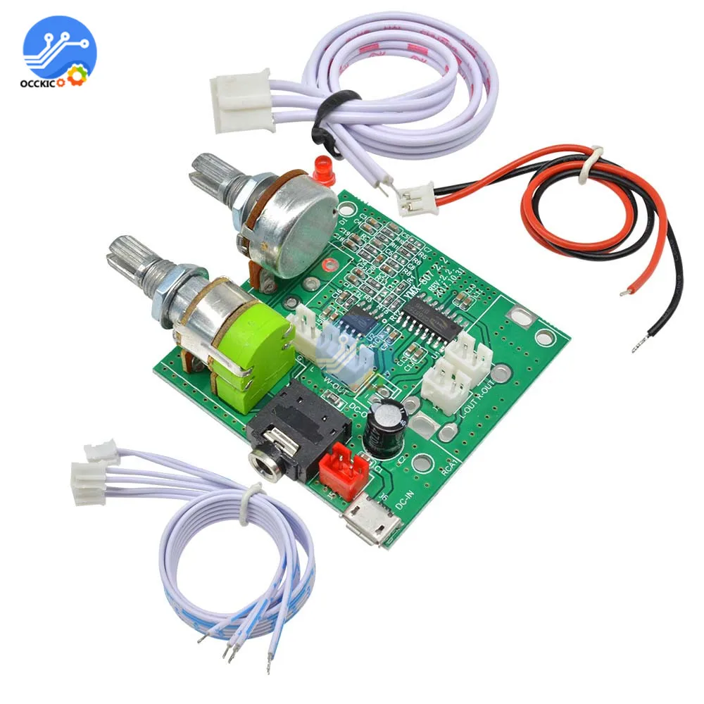 DC 5V 20W 2 1 Двухканальный аудио усилитель класса D 3D объемный стерео цифровой