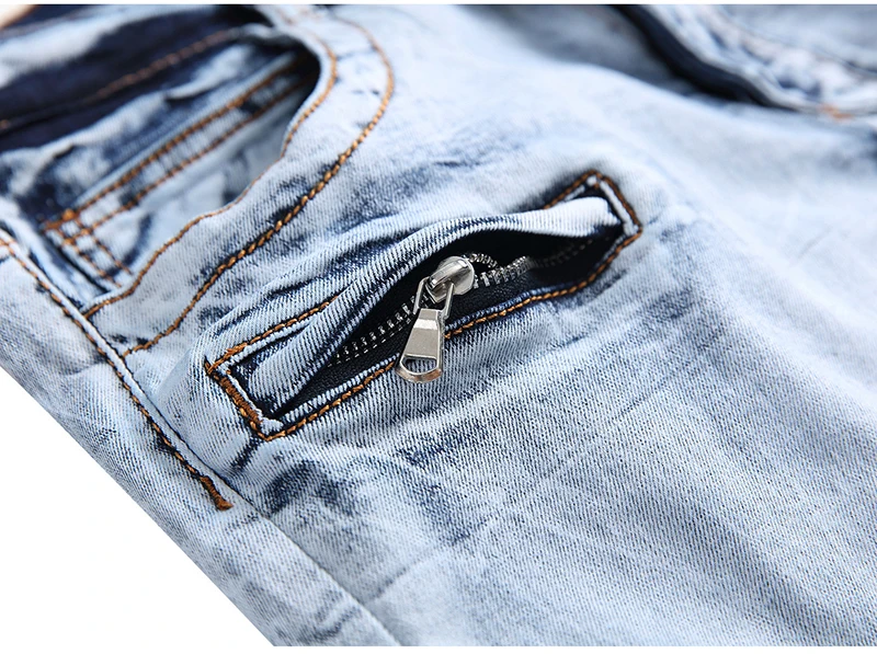 Sokotoo мужские галстуки и окрашенные плиссированные джинсы для байкеров для мото с разрезами стрейч джинсовые брюки