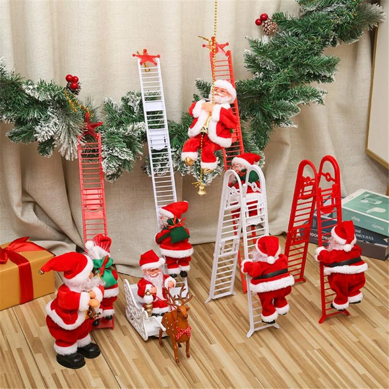 Raz Christmas Decorations 2022 2022 Christmas Gift Electric Climbing Ladder Santa Claus Toy With Music Christmas  Ornament Christmas Tree Decoration New Year|Pendant & Drop Ornaments| -  Aliexpress