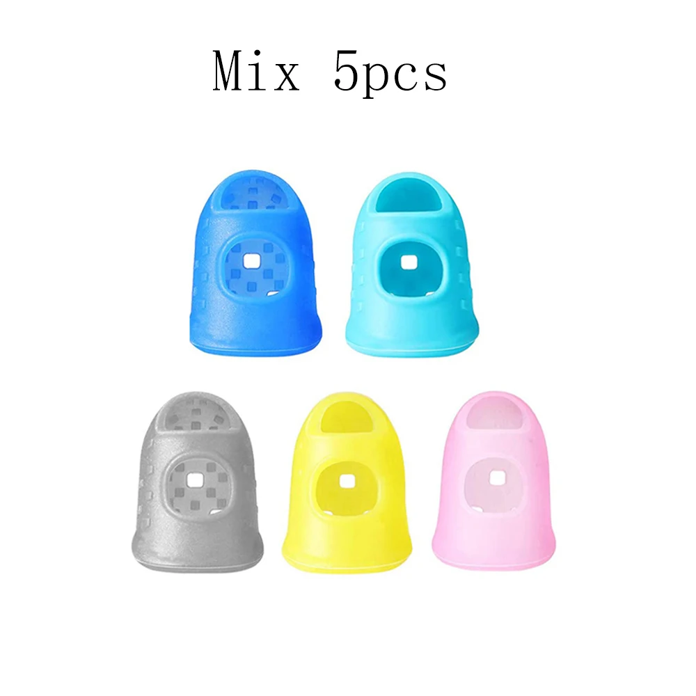 5/10Pcs Silicone Sewing Thimbles for Fingers Protector Sewing Quilting  Embroidery DIY Crafts Non-Slip Thimble Sewing Accessories - AliExpress