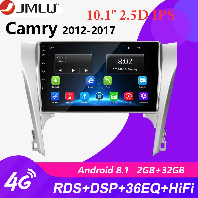 

Android 8.1 2 Din Car Radio For Toyota Camry 8 50 55 2012-2017 2G+32G coche players Navigation GPS Head Unit RDS Tuner 2din