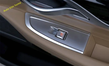 

Lapetus Matte Interior Door Armrest Window Glass Lift Button Panel Cover Trim 4 Pcs / Set For BMW 7 Series G11 G12 2016-2019 ABS