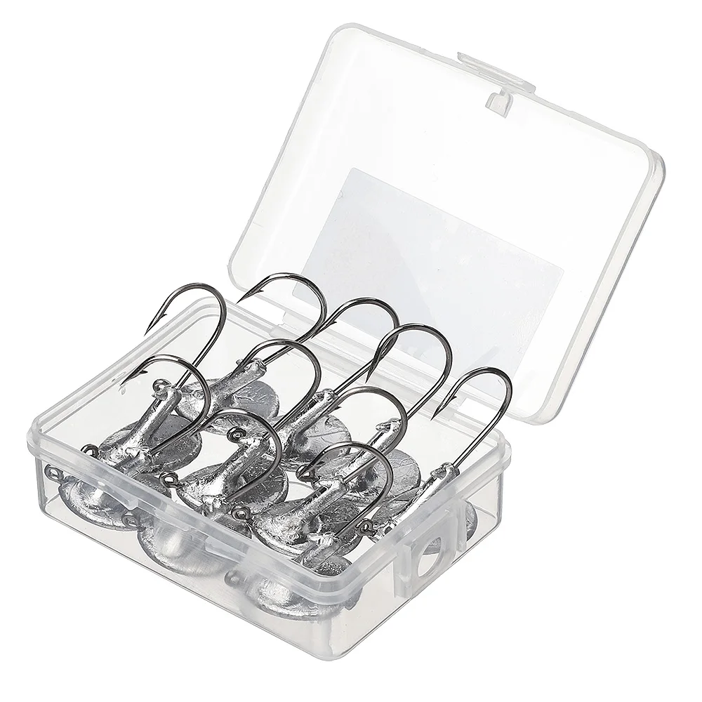 DONQL 10 шт./кор. Lead Jig Head рыболовный крючок стакан колючий рыболовный крючок 3,5g 5g 7g 10g 14g для Мягкая приманка для карпа на рыбалку крюк набор
