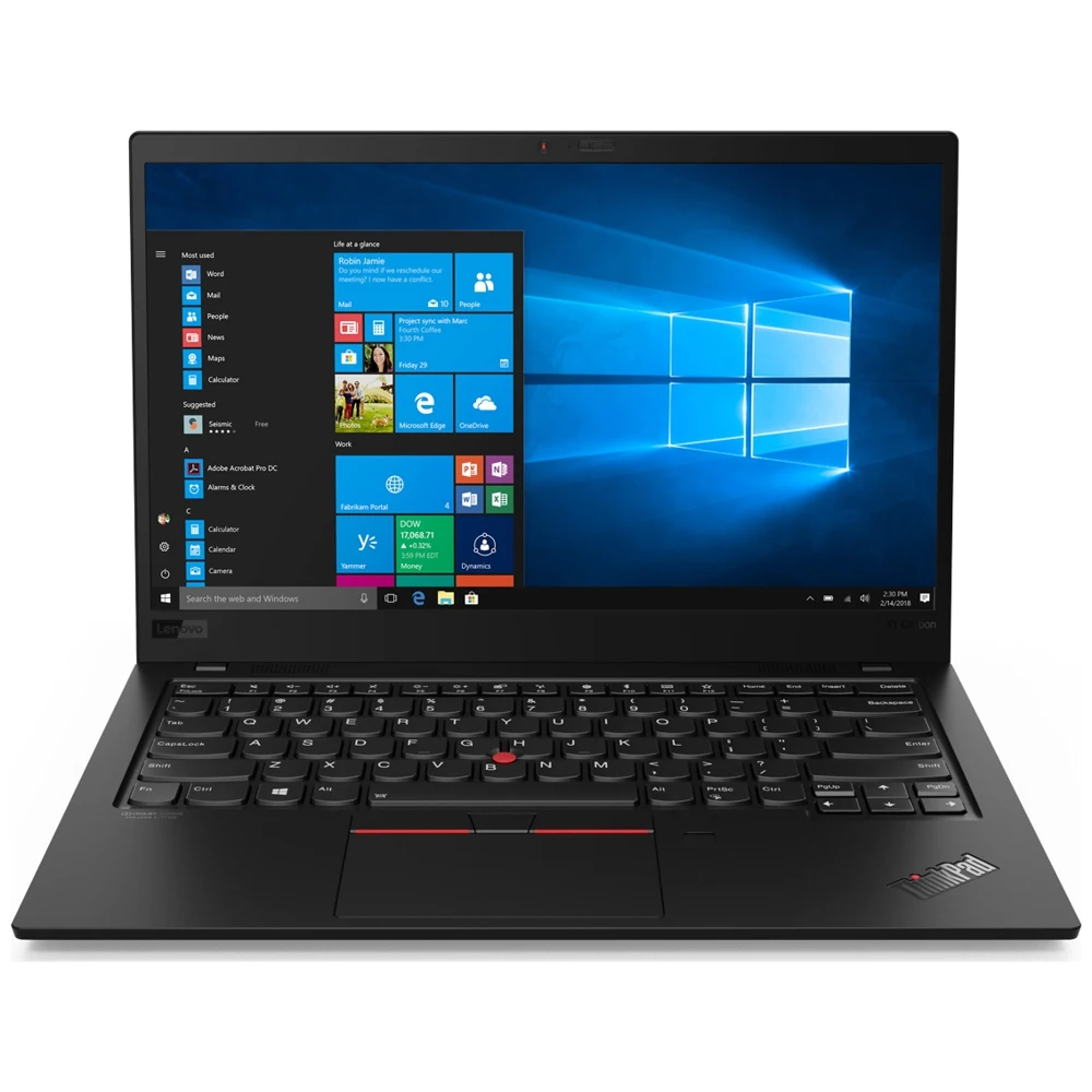 Ноутбук Thinkpad X1 Carbon 7, 14.0(1920x1080) IPS/i5-8265U/8GB/256GB SSD/Intel HD/WiFi/BT/FPR/4cell/Win10 Pro/20QD003ERT