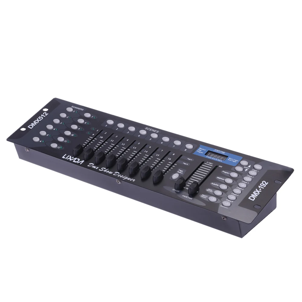 Lixada 192 каналов DMX512 Контроллер консоль для сценический светильник вечерние DJ диско Операторское Оборудование