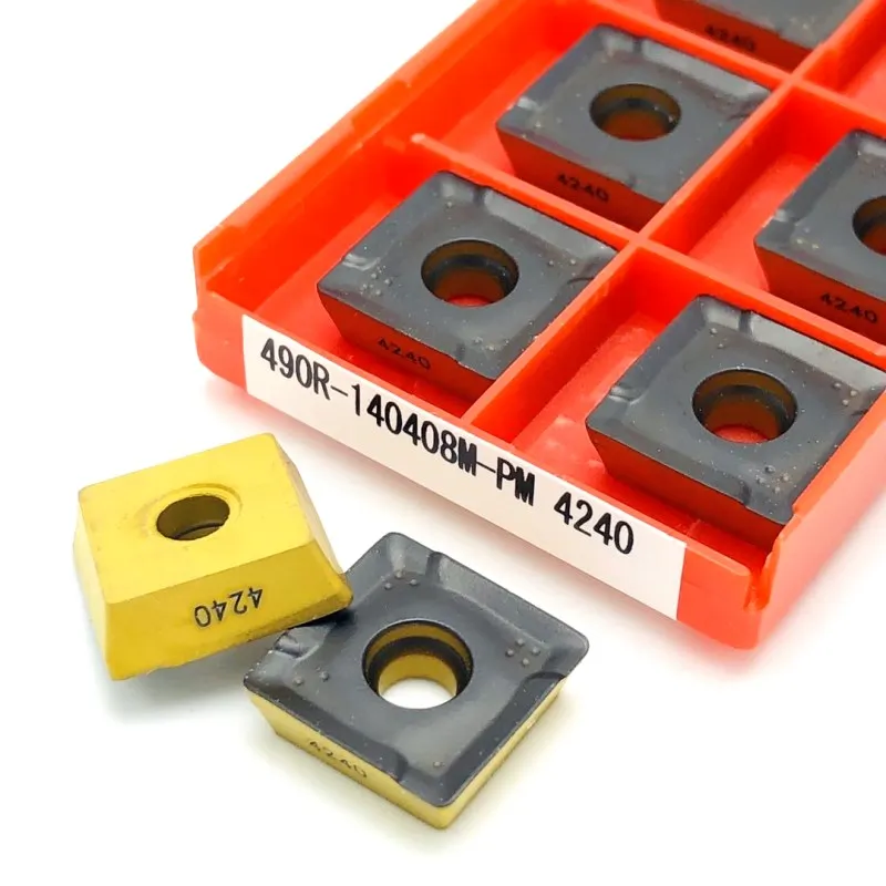 

Твердосплавная пластина 490R-140408M PM4240, токарный инструмент для внутренней обработки металла, токарный инструмент, запчасти для станков, токарный инструмент высокого качества