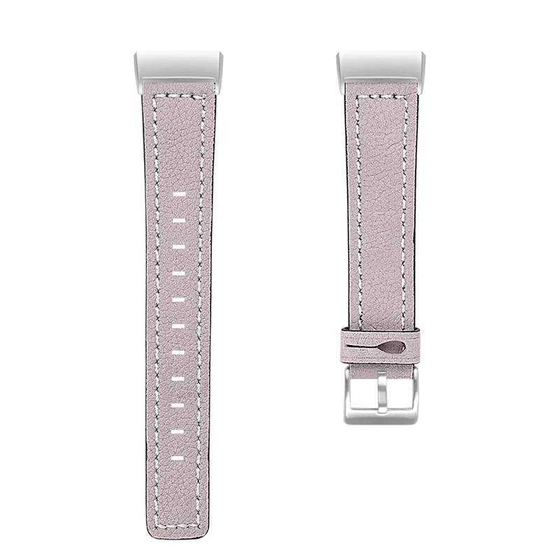 Кожаные Смарт-часы ремешок запасной браслет ремешок для FitbitCharge 3 NC99 - Цвет: Фиолетовый