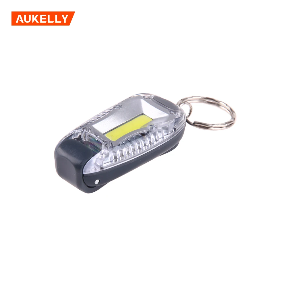 

Aukelly Multi-Function Security Warning Light LED Flashlight Backpack Hanged Light COB Taillight Keychain Torch Mini Flashlight