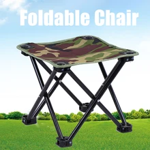 Collapsible Camouflage Bench Stool Portable Outdoor Mare Ultra Light Subway Train Travel Picnic Camping Fishing Chair Foldable