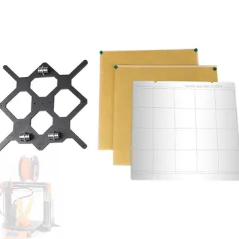 

3D Printer Accessories Steel Plate+2 Pieces of Pasted PEI+Y-Axle Support Plate Kit Prusa I3 MK3 Heated Bed MK52 Steel Plate