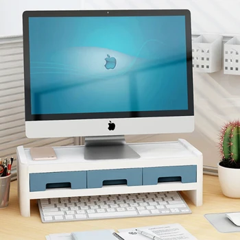 

Desktop Monitor Stand LCD TV Laptop Rack Computer Screen Riser Shelf Platform Office Desk Tool