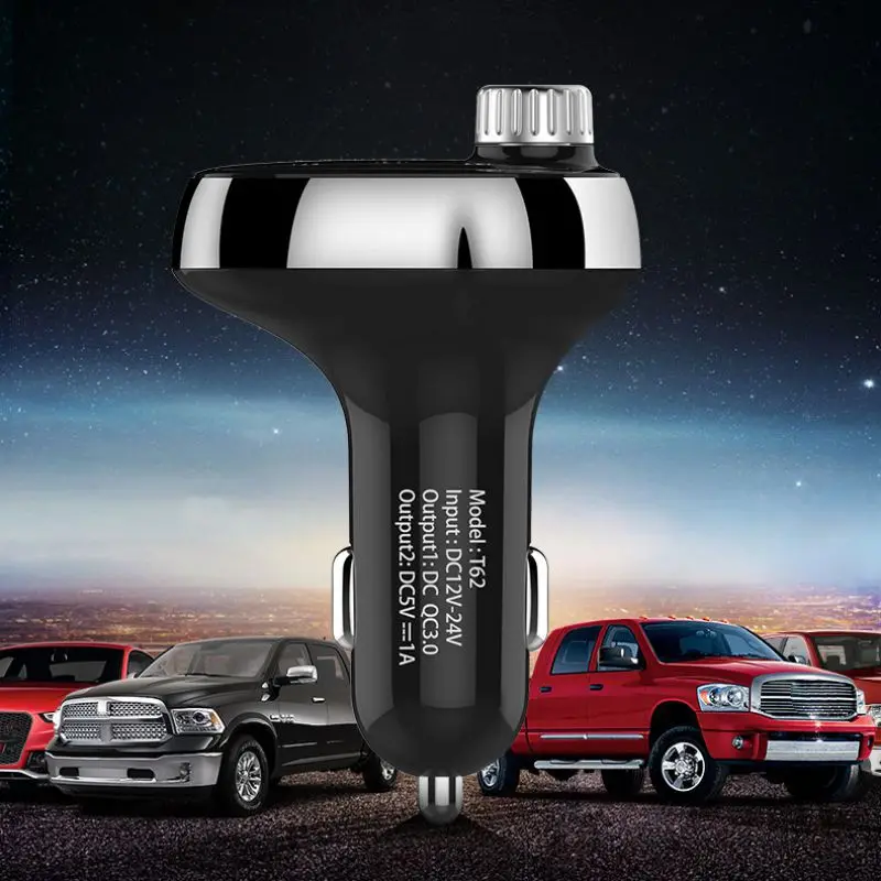 Balight двойной USB зарядное устройство беспроводной Bluetooth автомобильный комплект свободные руки fm-передатчик mp3-плеер