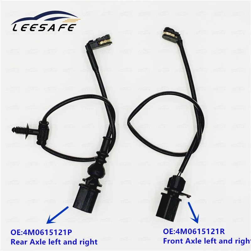 

2 Pairs Front+Rear brake pad wear sensor For audi Q7 VW OEM 4M0615121R+4M0615121P brake pad wear line 4M0 615 121P+4M0 615 121R