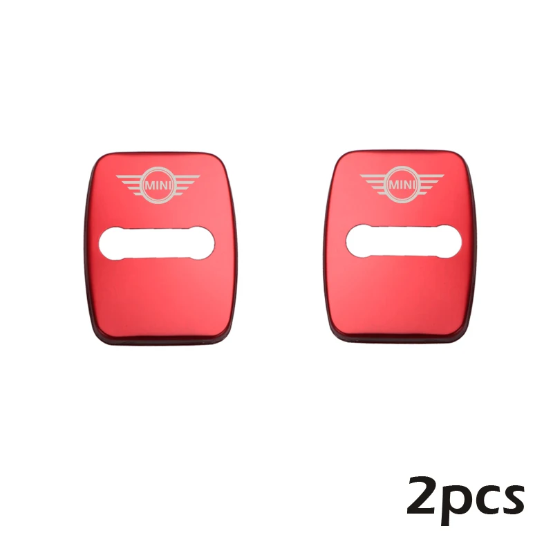 2 шт. для Mini Cooper Countryman clubman F54 F56 F55 F60 R60 R61, автомобильные аксессуары, крышка дверного замка, эмблема, наклейки - Название цвета: for R60 R61 red