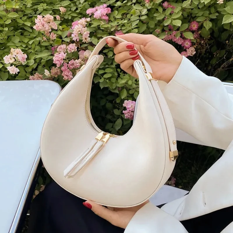 Spring Fashion Underarm Shoulder Bags For Women Vintage Hobos Messenger Bag Purse Female Pu Leather Armpit Handbag Clutch