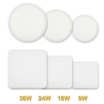 

110V 220v Surface Mounting LED Ceiling Light AC85-265V Square/Round For Kitchen Bedroom Bathroom Ultrathin Lamps Home Decoration