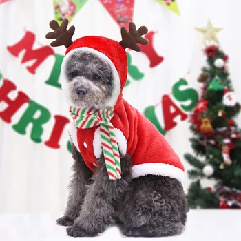 

Christmas Dog Clothes Small Cute Dogs Santa Costume for Pug Chihuahua Yorkshire Pet Clothing Jacket Coat Pets Costume