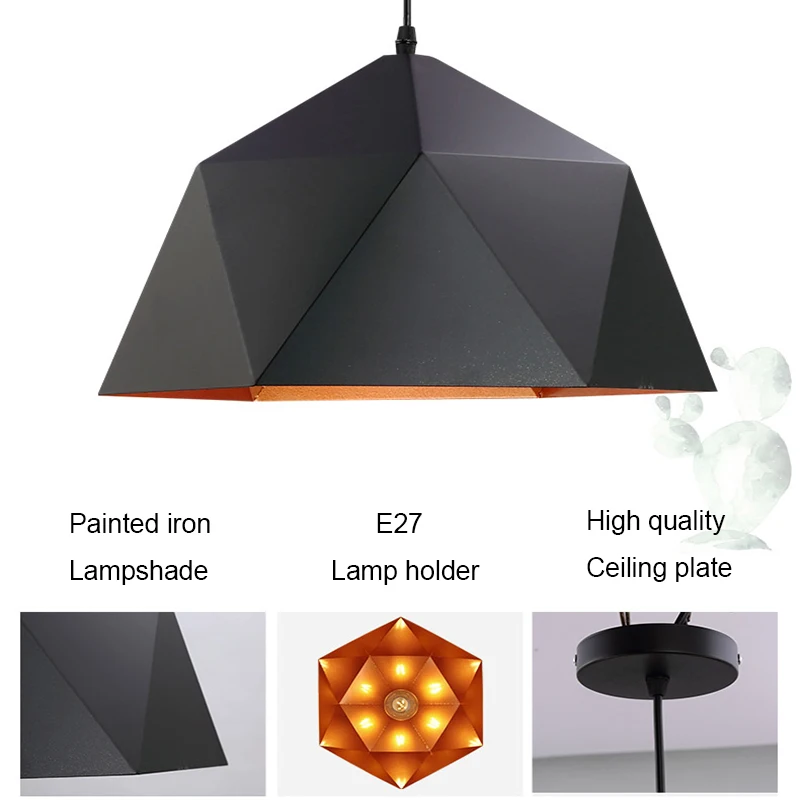 Современные светодиодные подвесные светильники в стиле индастриал цветной