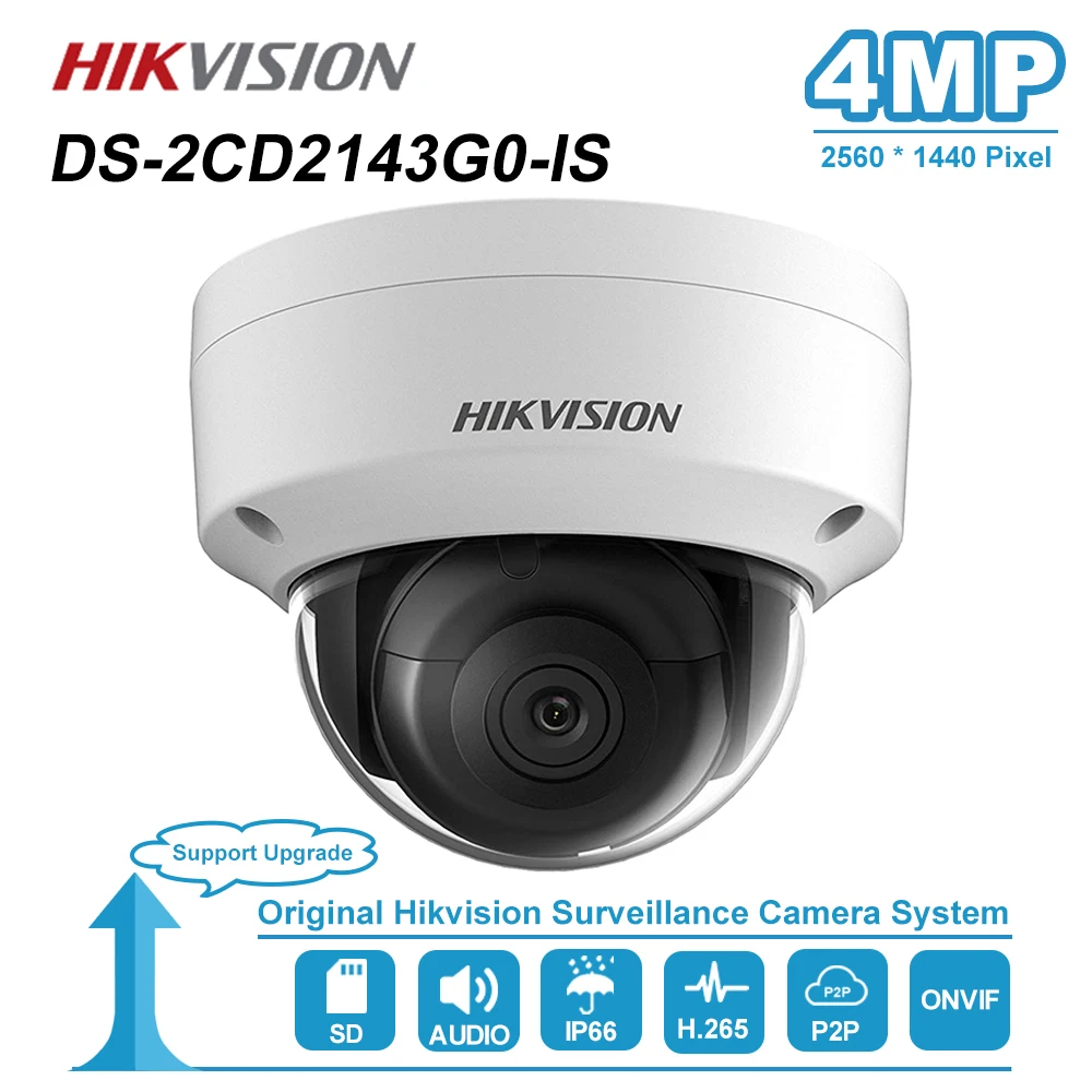  Hikvision 4MP Dome IP Camera With Audio PoE SD Card Slot Outdoor IP67 Night Vision CCTV Security Su - 33000517951