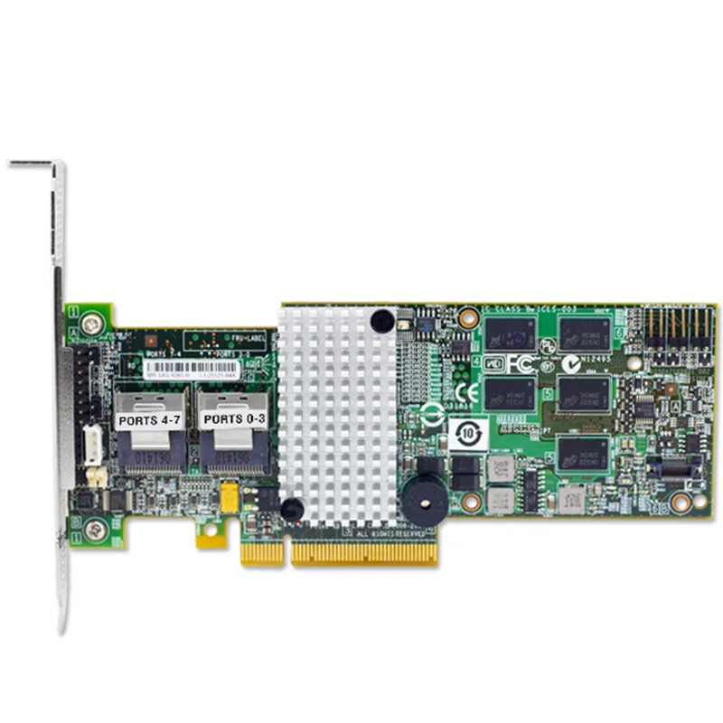 

Broadcom/LSI 9260-8I LSI00198 SFF8087*2 PCIe2.0 X8 6Gb/s MegaRaid SAS;ROC;Raid0;1;5;6;10;50;60;512M cache