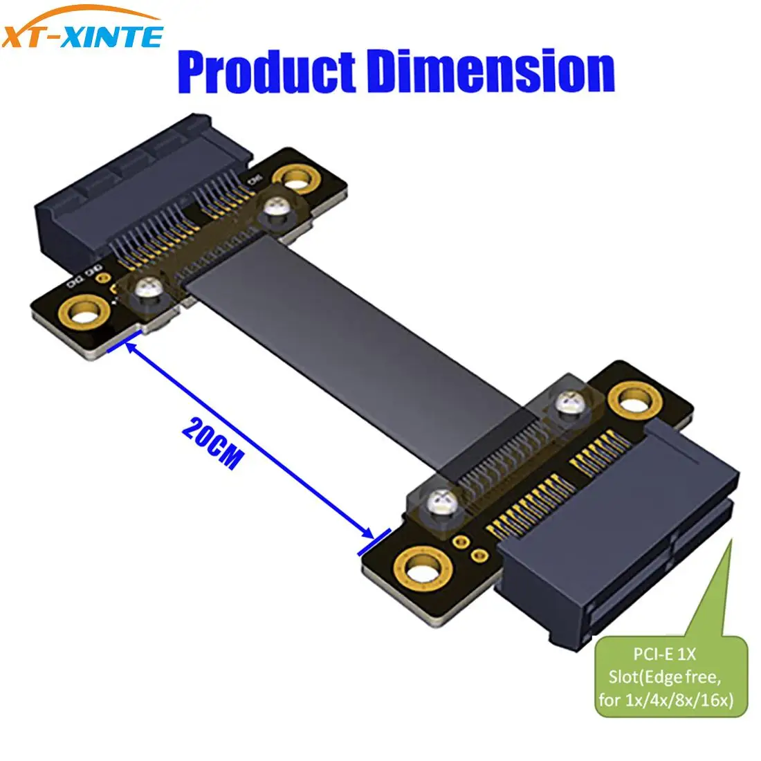 PC PCIE 1X 4X 8X 16X Pro Riser Card Ribbon DURABLE Extender Extension Cable