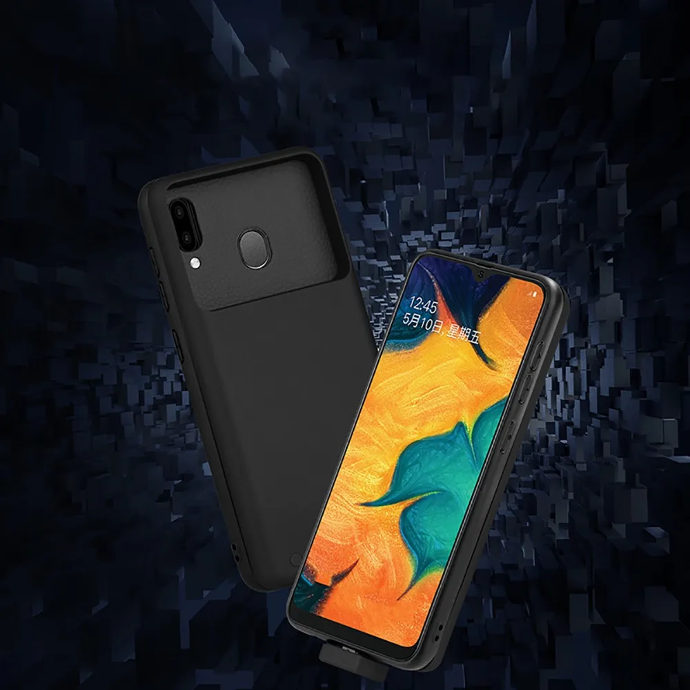 Чехол для аккумулятора samsung A20 7000 mAh, чехол для зарядного устройства, тонкий внешний аккумулятор, противоударный чехол для телефона samsung A30