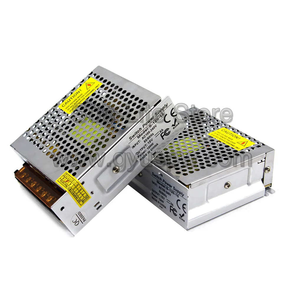 15V 8A 120W Импульсный блок питания драйвер 110v 220V AC DC15V SMPS для дисплей из светодиодной ленты свет CCTV