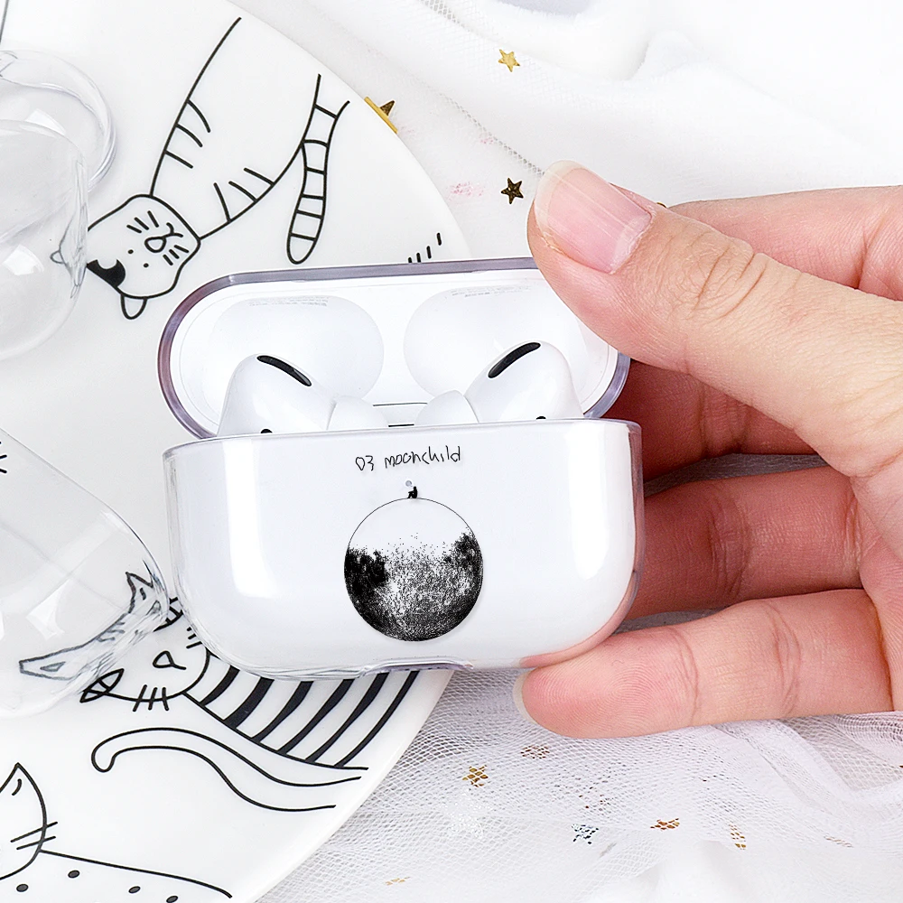 Прозрачный жесткий чехол из поликарбоната для Apple Airpods Pro чехол s Bluetooth чехол для наушников для Airpods 3 чехол для наушников с узором s