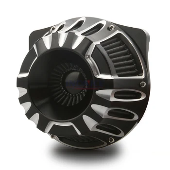 

Black Deep cnc edge cut AIR intake system kits for harley IRON 883 XL 883 1200 sportster 48 72 1991-2019