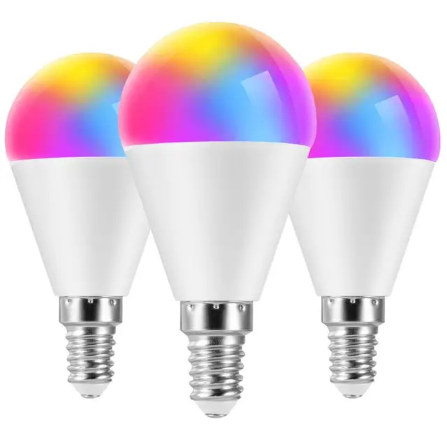 Led Smart Light Bulb 6w E14/e26/b22/e27/g10 Wifi Rgb Color Changing