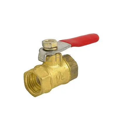 1/" PT Женская резьба F/F Рычаг Ручка полный порт латунный шаровой клапан